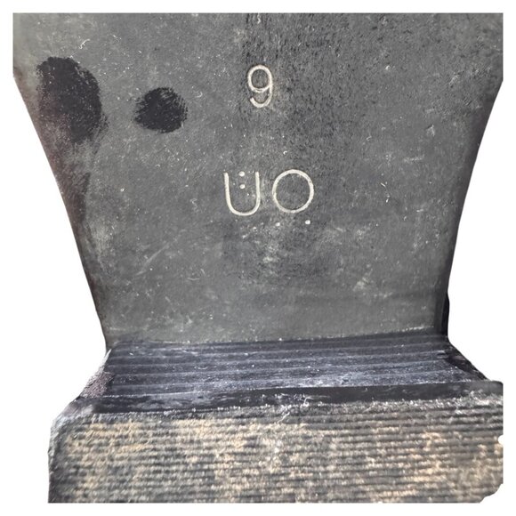 Urban Outfitters‎ Talia Black Leather Buckle Side Zip Ankle Bootie Womans Size 9 - Picture 7 of 8